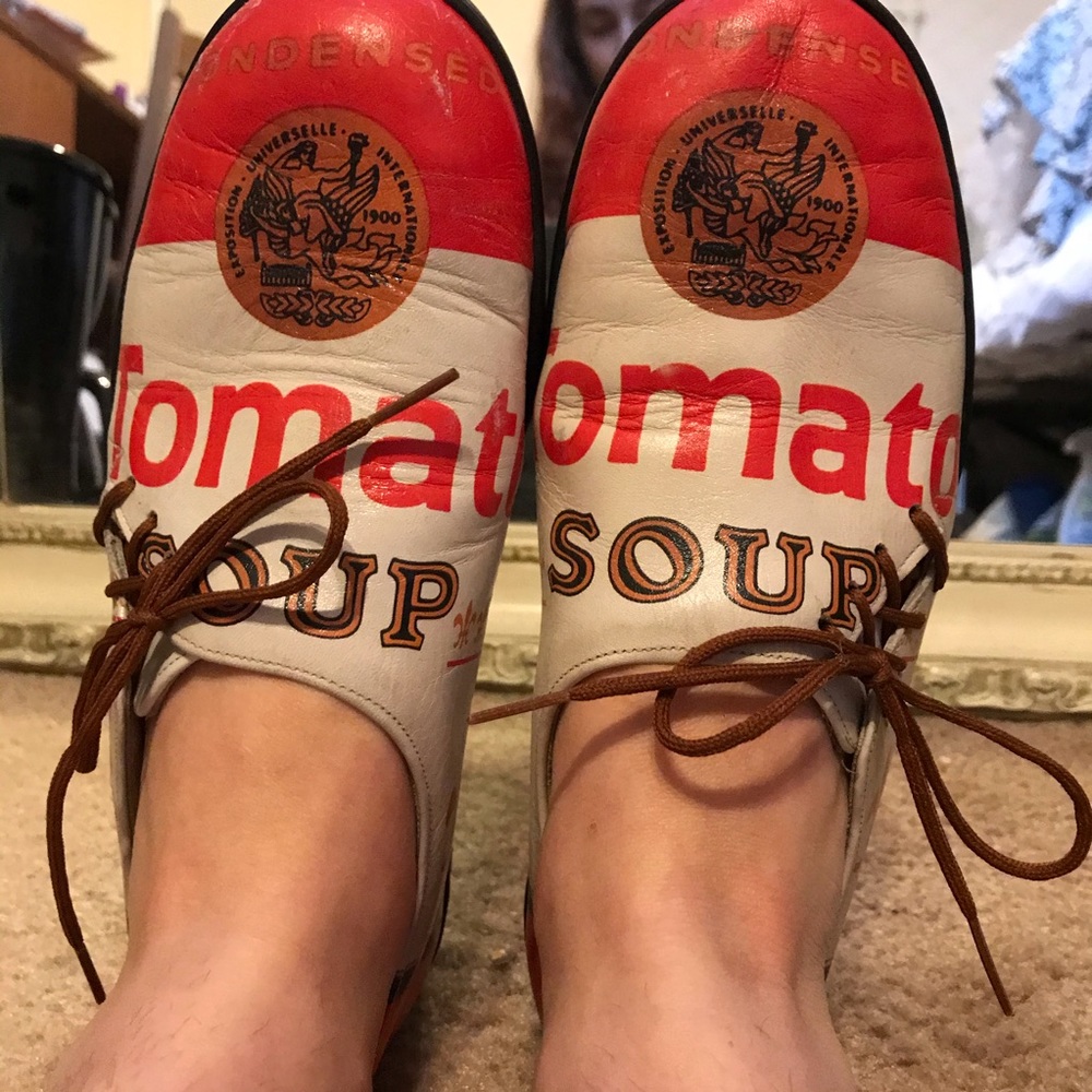 Rare ICON Andy Warhol Tomato Soup Oxford Shoes